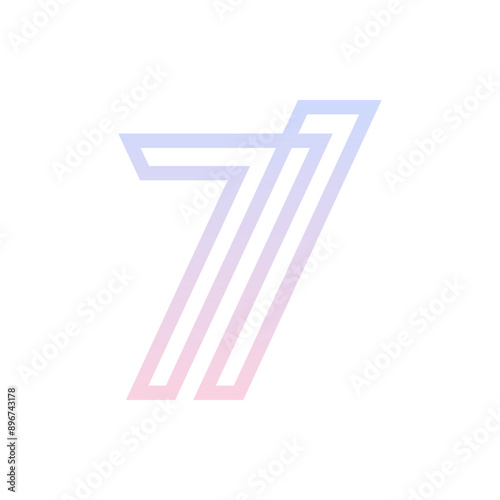 Monogram 7. Number 7. Number 7 design logo. Monogram letter mark 7 logo design. Monogram design vector logo. Monogram number 7 logo design. Simple number 7 monogram. Monogram 7 design logo.