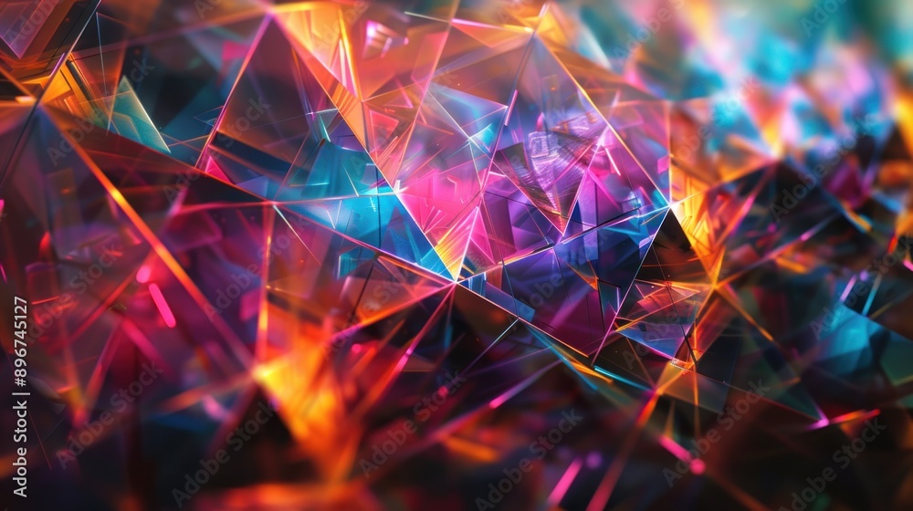 Abstract Geometric Shapes and Vivid Colors Abstract Geometric Shapes and Vivid Colors
