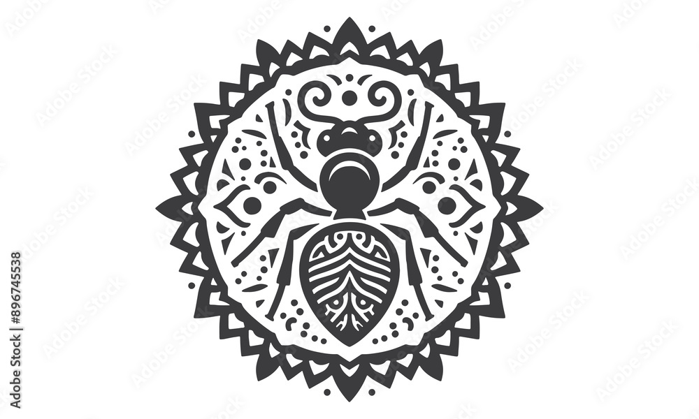 Ant mandala design vector art Ant mandala design vector art