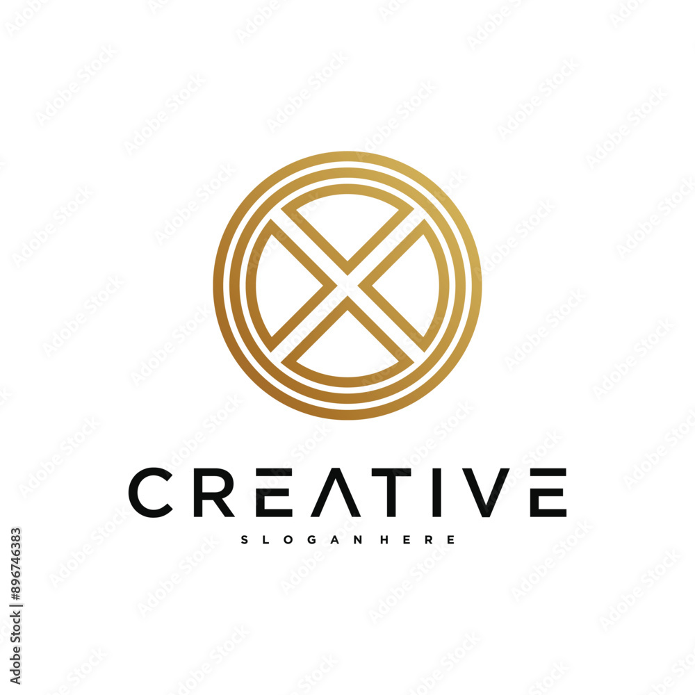 Creative abstract initial letter X logo design. Preamium Vector Creative abstract initial letter X logo design. Preamium Vector