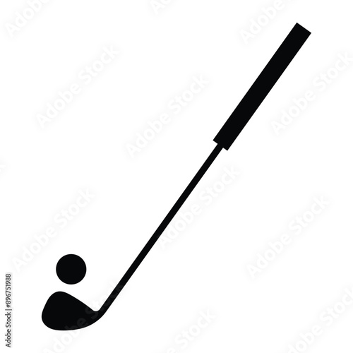 Pair of iron or wedge golf club flat vector icon for sports apps and websites.  isolated on white background. vector illustration. EPS 10/AI