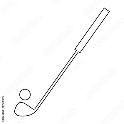 Pair of iron or wedge golf club flat vector icon for sports apps and websites.  isolated on white background. vector illustration. EPS 10/AI