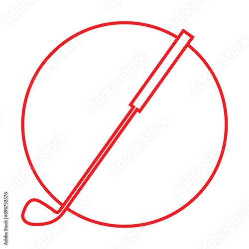 Pair of iron or wedge golf club flat vector icon for sports apps and websites.  isolated on white background. vector illustration. EPS 10/AI