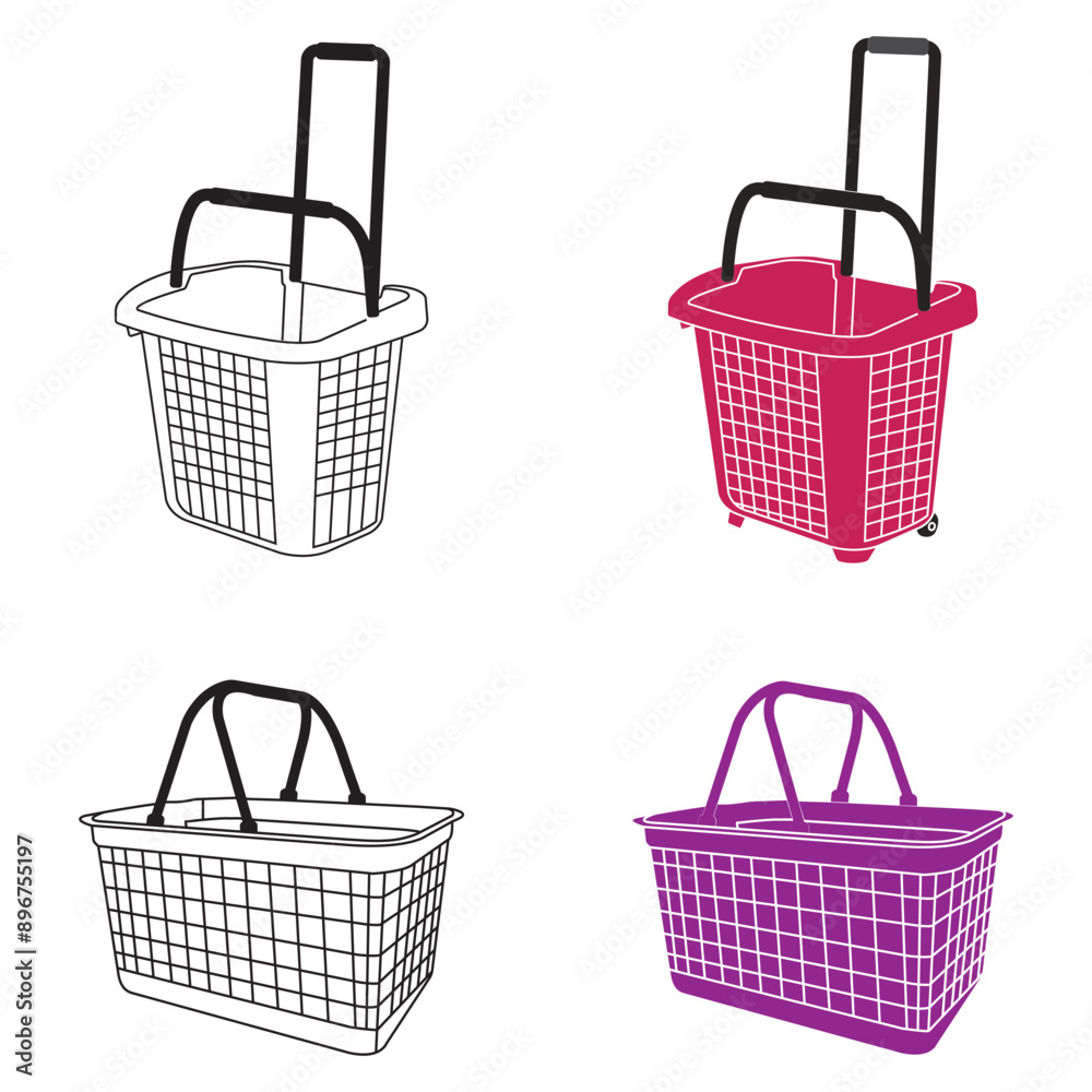 Fototapeta premium shopping cart icon design