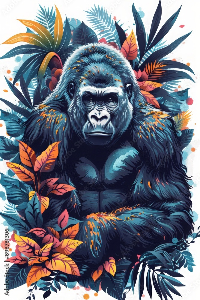 Orangutan, mammals animals Tshirt design Orangutan, mammals animals Tshirt design