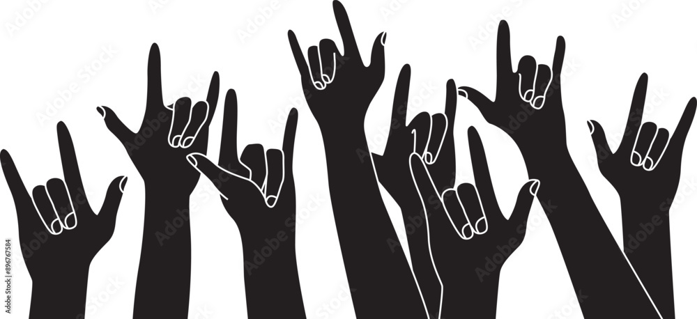 multiple diverse hand gestures against , vector icon design. multiple diverse hand gestures against , vector icon design.