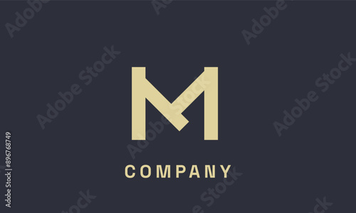 M business logo design