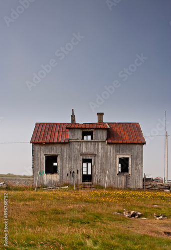 Abandoned old house in northern Norway - summertime