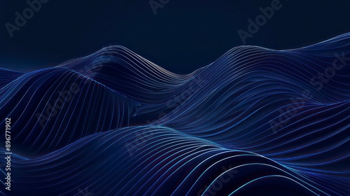 dark blue night gradient forms a rich backdrop, thin minimal lines trace the elegant contours of a futuristic prediction market, radiating precision and simplicity.