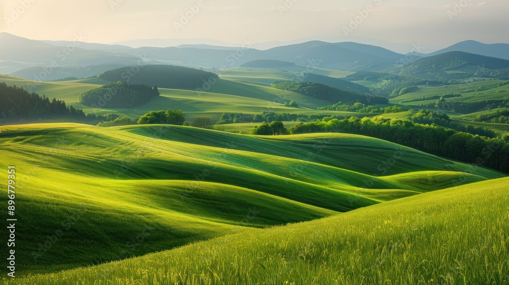 Fototapeta premium Rolling Hills of Green