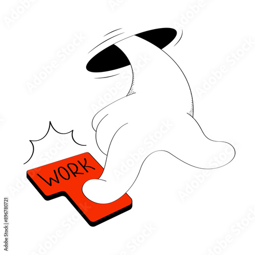 Remote work button
