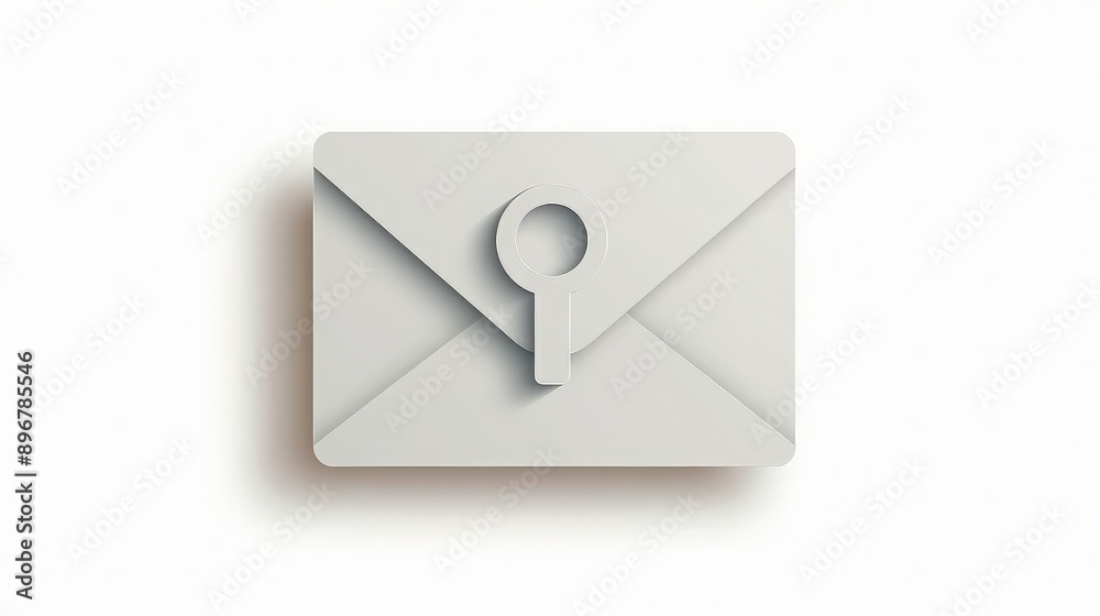 Minimalistic Locked Email Icon Minimalistic Locked Email Icon