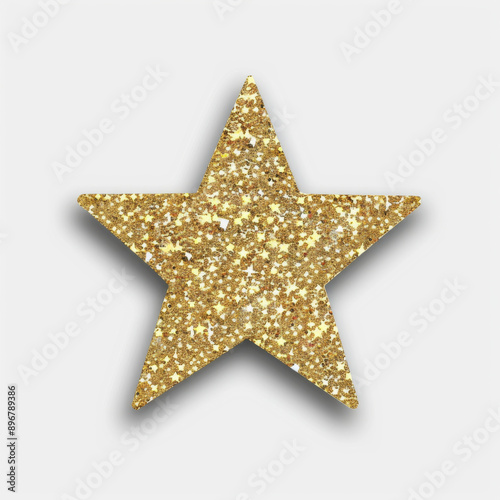 A gold star sticker