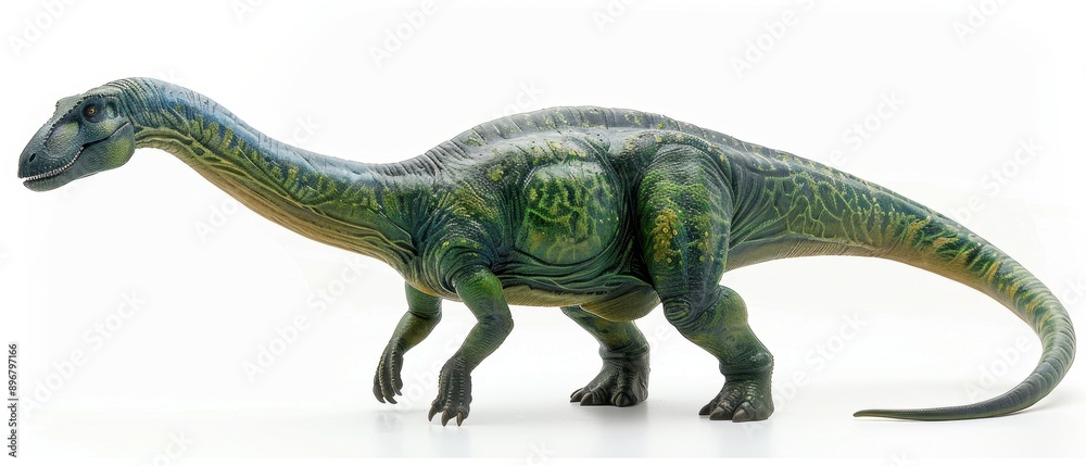Realistic dinosaur figurine on a white background, perfect for educational purposes or as a collectible for enthusiasts.