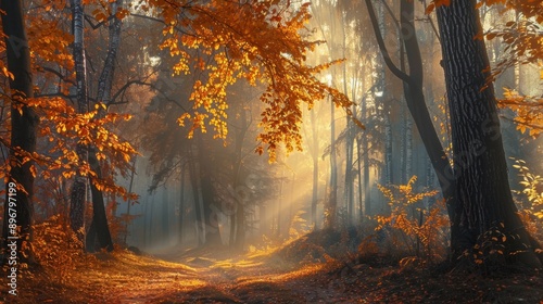 Enchanted Autumn Path