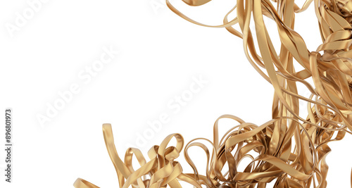 Shiny yellow leaf gold foil...