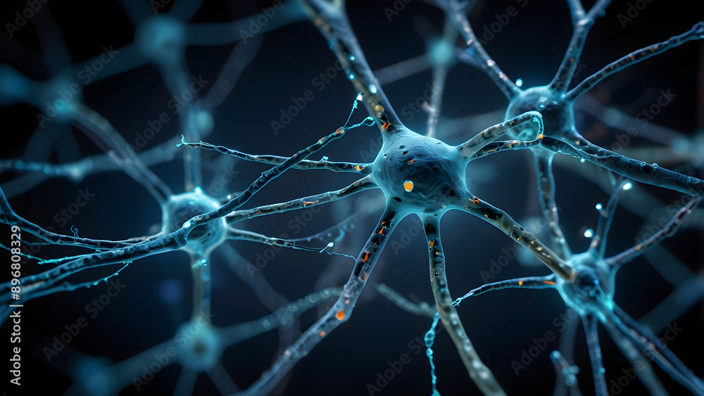 neurons are shown in blue neurons are shown in blue