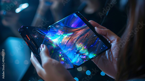 Foldable smartphone with vibrant display, UHD, Masterpiece 