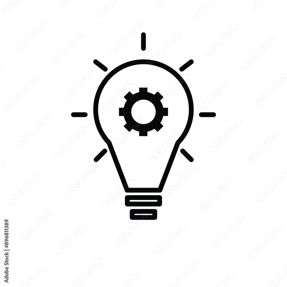 creative idea lightbulb icon outline creative idea lightbulb icon outline