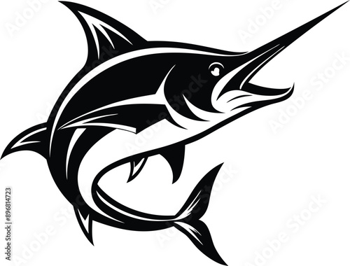 illustration of a shark Fish vector 