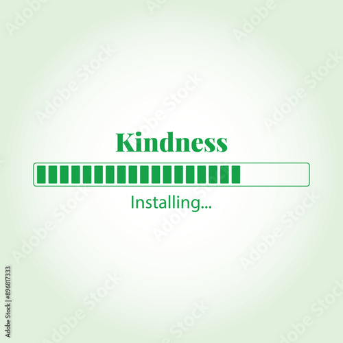 Kindness Installing vector illustration graphic eps