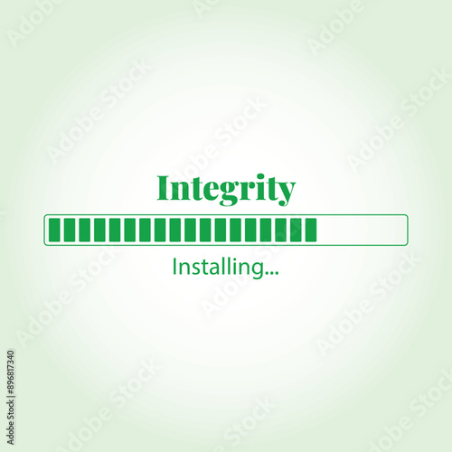 Integrity Installing vector illustration graphic eps