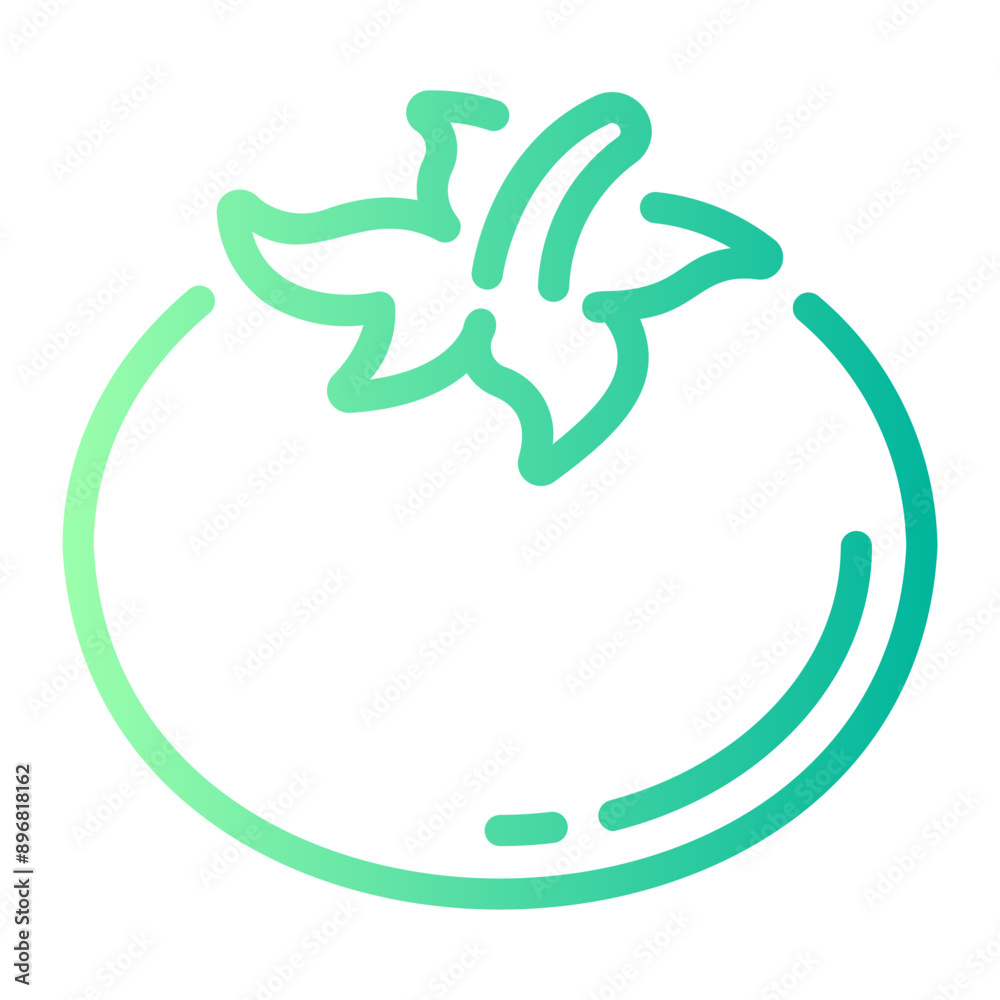 tomato Line Gradient Icon tomato Line Gradient Icon