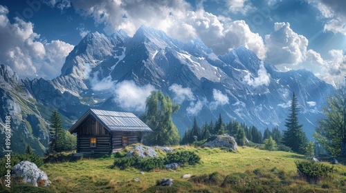 Cabin in the Majestic Mountains