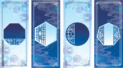 中華風　フレーム飾り枠