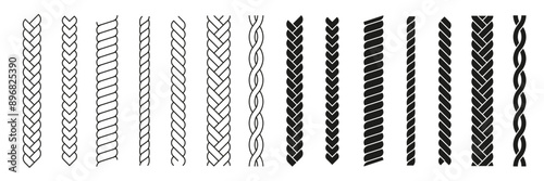 Rope brushes set. Rope set.