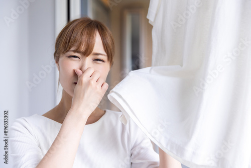 Fotografie 洗濯物の嫌な匂い　unpleasant smell of laundry