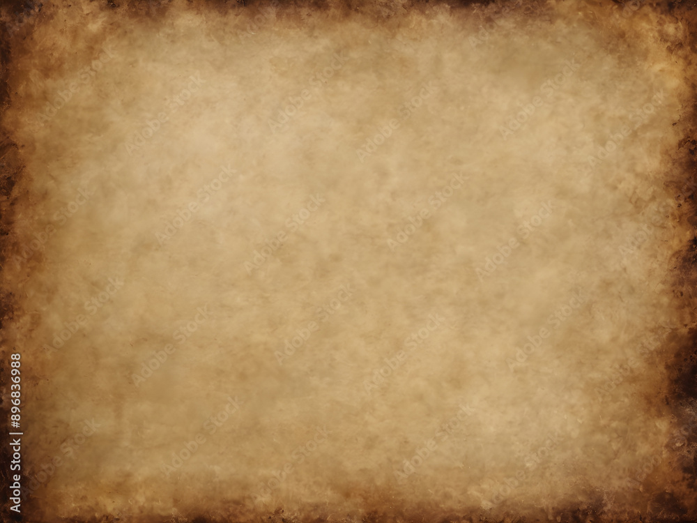 Naklejka premium Old parchment paper background with sepia tones