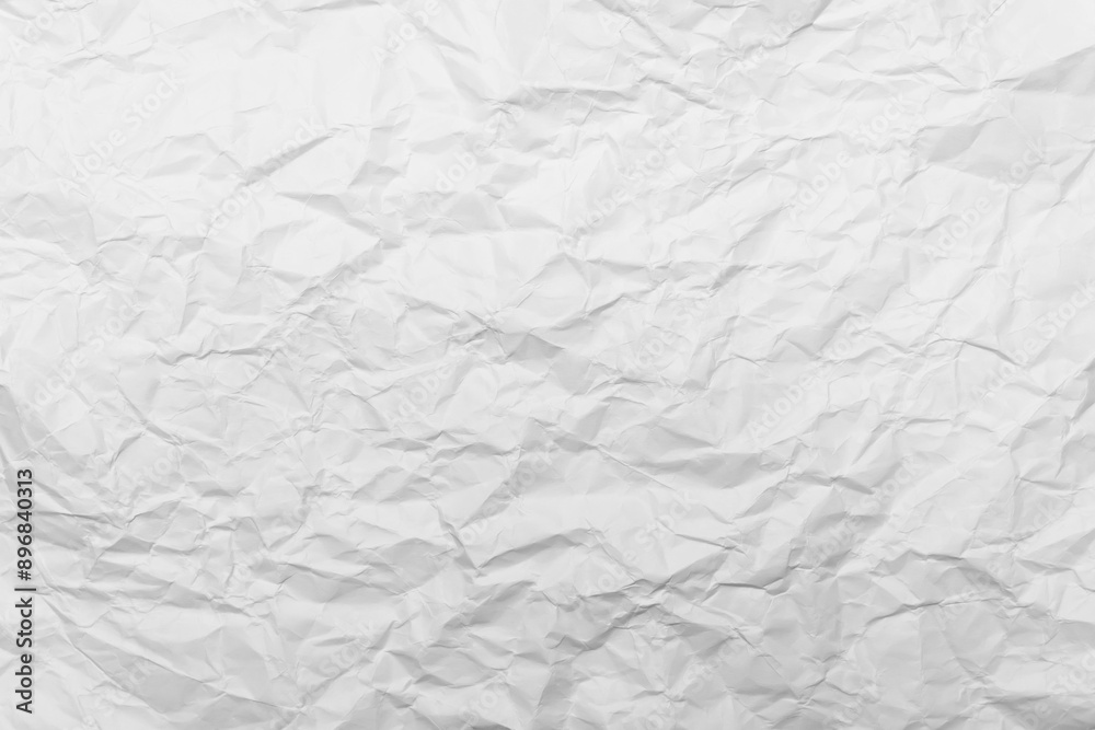 Fototapeta premium White Paper Texture background. Crumpled white paper abstract shape background with space paper recycle for text