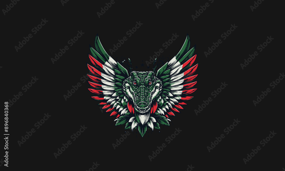 character crocodile with wings vector illustration artwork design character crocodile with wings vector illustration artwork design