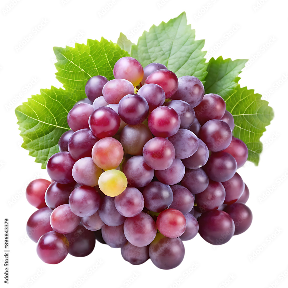 Fototapeta premium Grapes isolated on transparent background