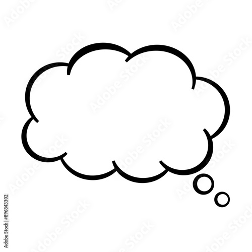 Manga style speech bubble single item