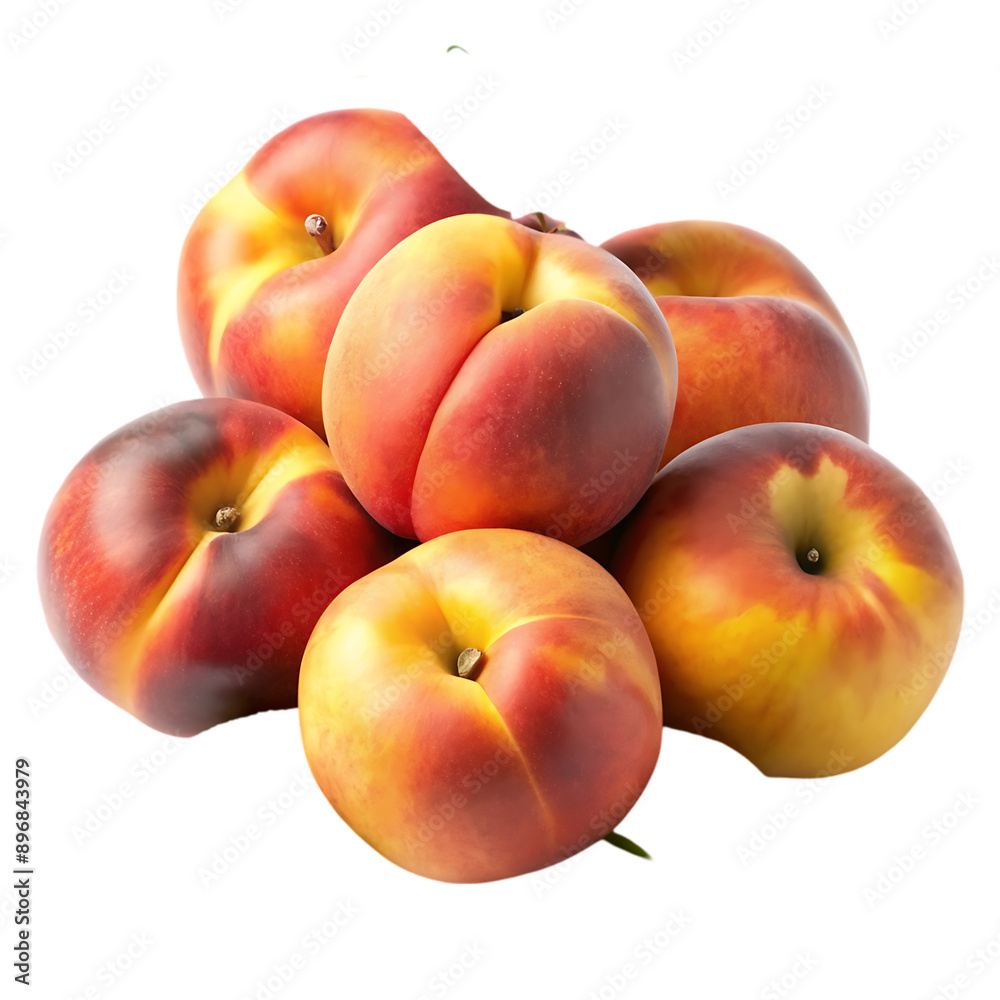 Peach fruit isolated on transparent background Peach fruit isolated on transparent background