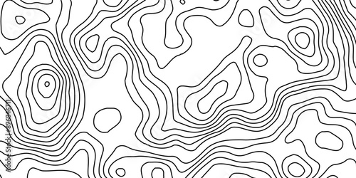 Topographic map background geographic line map with seamless ornament design.Grey topographic lines. Texture of lines. Topographic contour lines map seamless pattern.