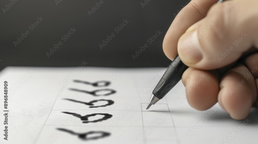 Organized Business Planning: Close-up of Hand Holding Checklist for Efficient Task Management, Generative Ai Organized Business Planning: Close-up of Hand Holding Checklist for Efficient Task Management, Generative Ai