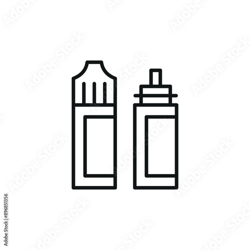 Vape juice bottles icon. Simple vape juice bottles icon for social media, app, and web design. Vector illustration