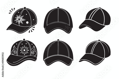 set of hats and caps