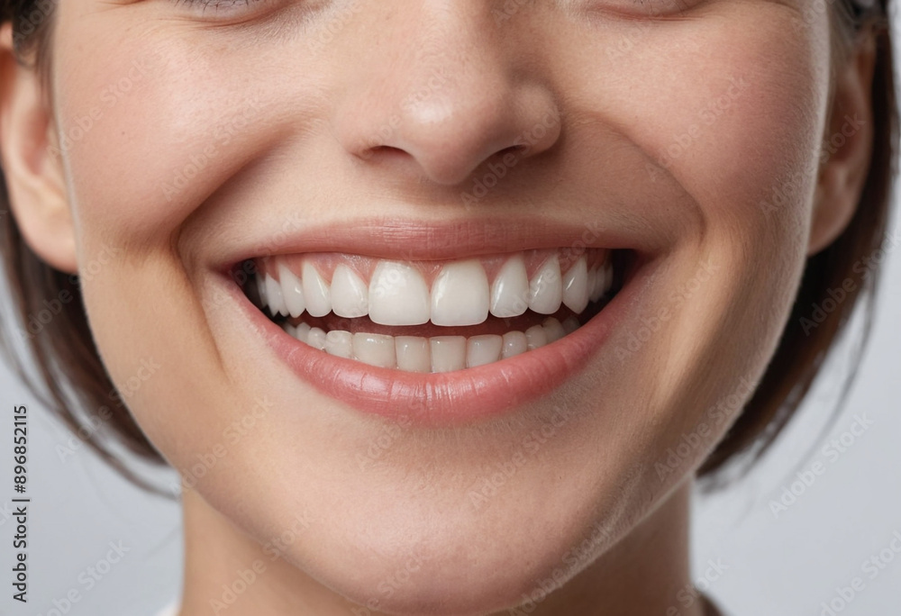 A close-up of a person smiling genuinely. A close-up of a person smiling genuinely.