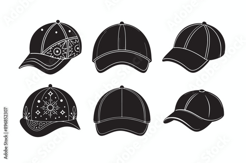 set of hats and caps