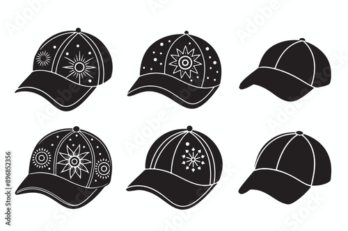 set of hats and caps