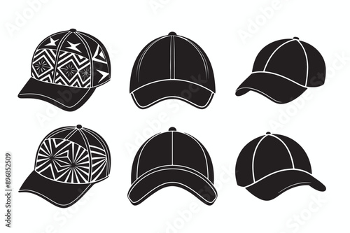 set of hats and caps
