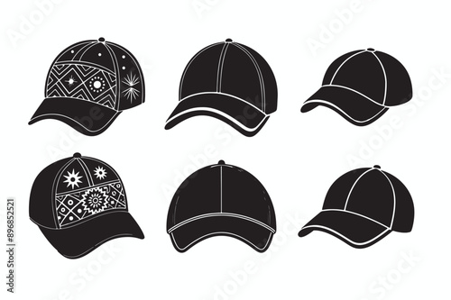 set of hats and caps