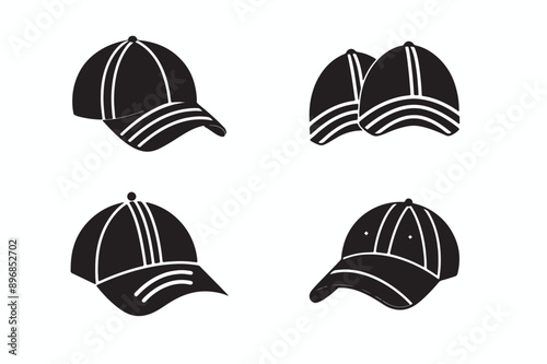 set of hats and caps