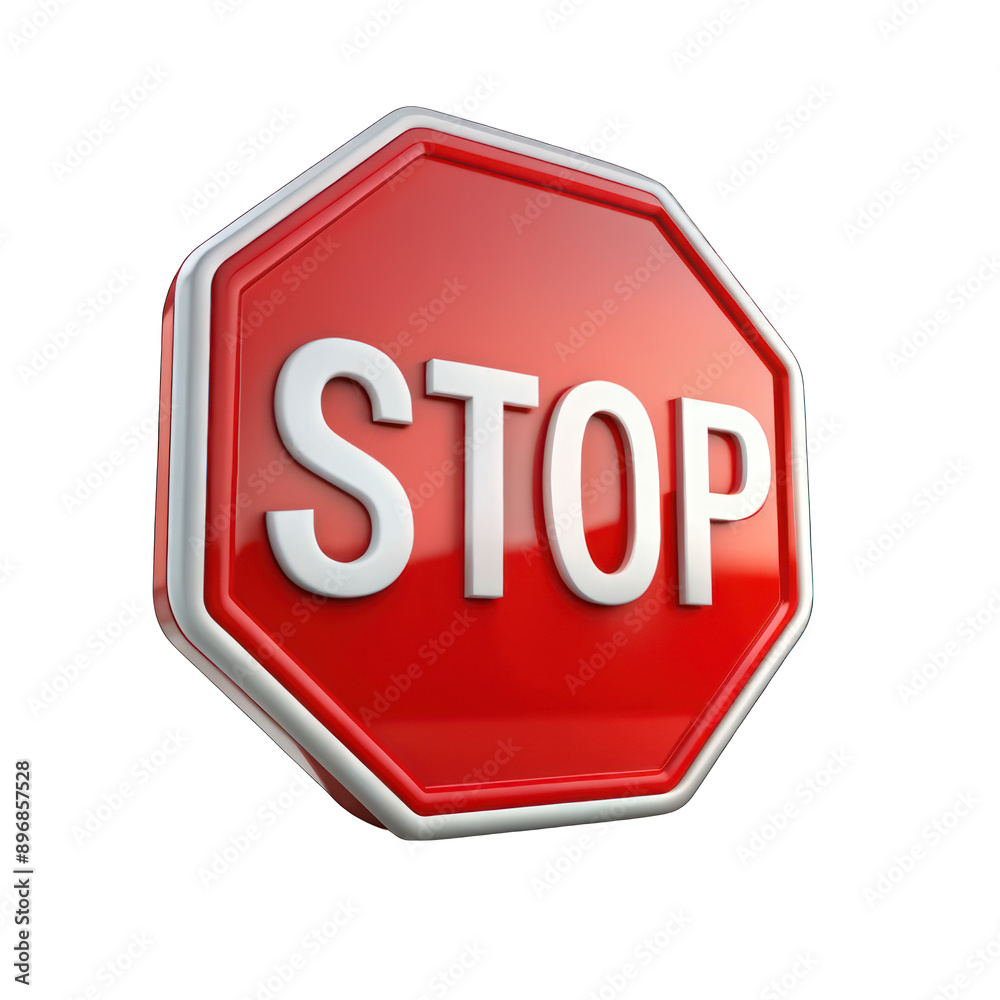 3d red no-sign rendering for using stop isolated on transparent background 3d red no-sign rendering for using stop isolated on transparent background