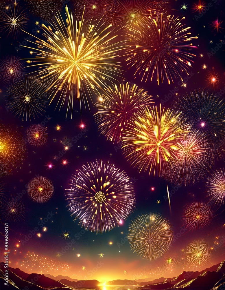 花火が豪華絢爛に彩る夜空 花火が豪華絢爛に彩る夜空