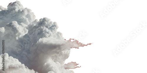 Vector soft clean fluffy clouds shapes cutout clean cumulus cloudscape cut out specials fog on transparent background.